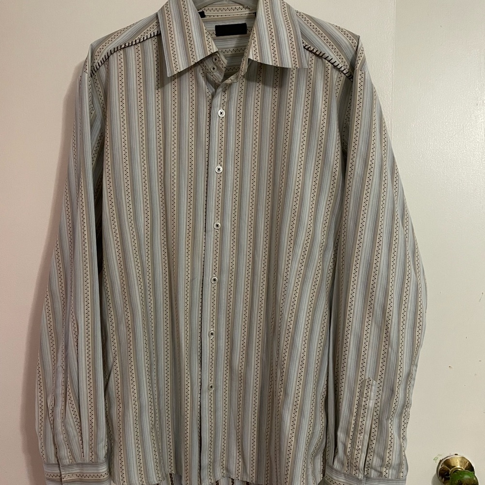 7 Diamonds button down long sleeve dress shirt size XL